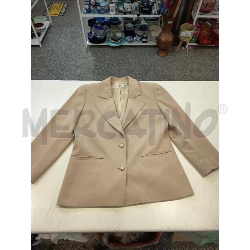 GIACCA VALENTINO VINT BEIGE 2BOTT DORATI TG42 | Mercatino dell'Usato Roma rebibbia 1
