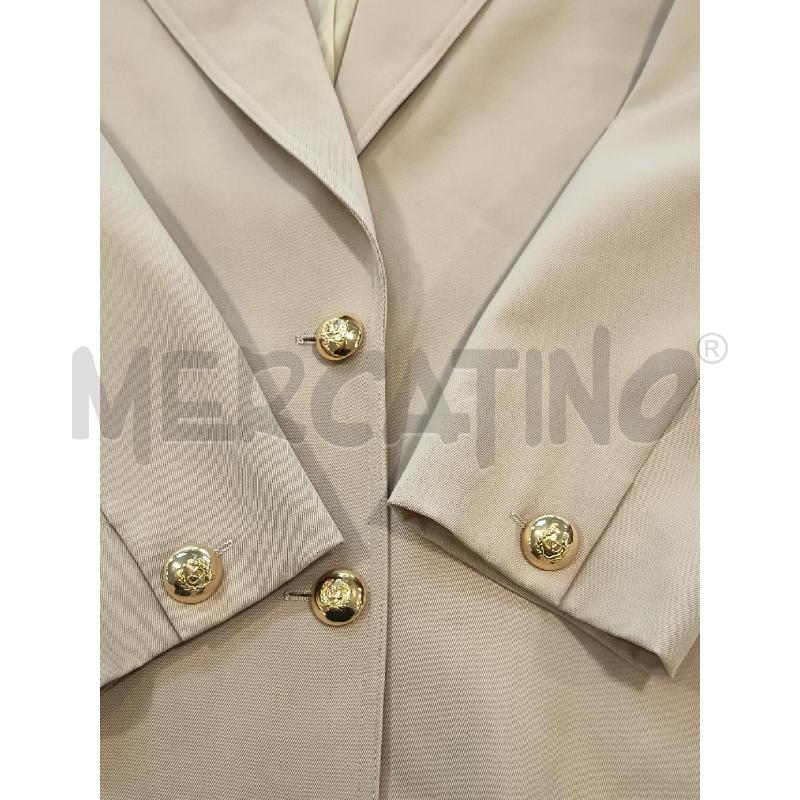 GIACCA VALENTINO VINT BEIGE 2BOTT DORATI TG42 | Mercatino dell'Usato Roma rebibbia 3
