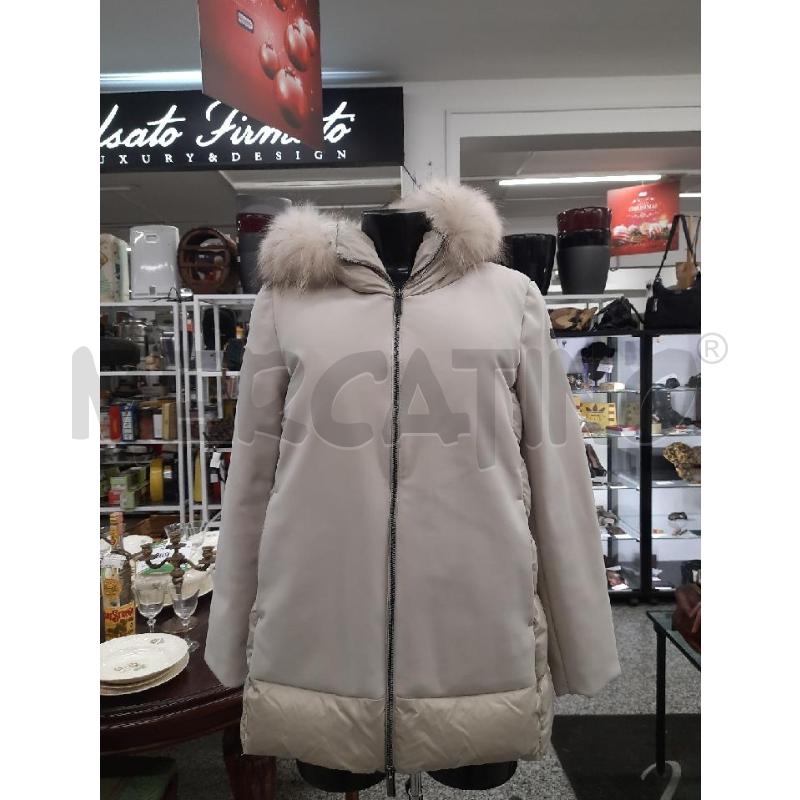 GIACCONE DONNA ROBERTO RICCI DESIGN BEIGE CAPPUCCIO PELO   | Mercatino dell'Usato Roma rebibbia 1