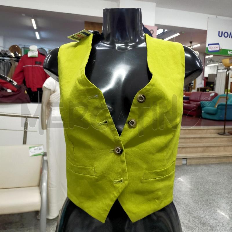 GILET DONNA PINKO VERDE ACIDO  | Mercatino dell'Usato Roma rebibbia 1