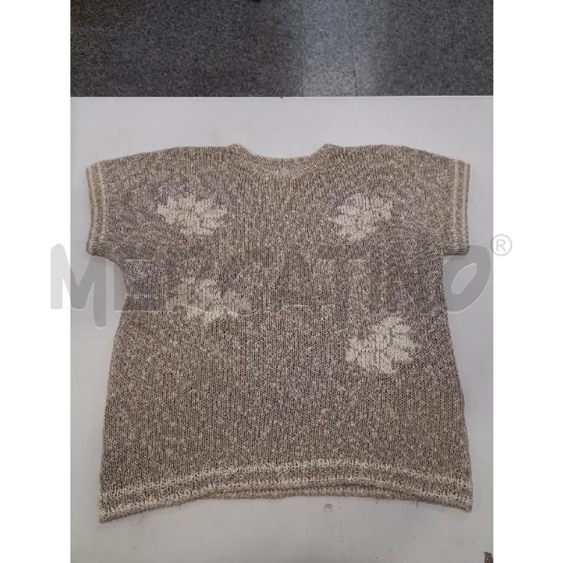 GILET DONNA VALENTINO STUDIO BEIGE FIORI CREMA  | Mercatino dell'Usato Roma rebibbia 3