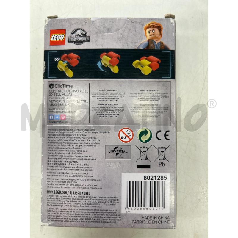 GIOCO LEGO OROLOGIO JURASSIC WORLD | Mercatino dell'Usato Roma rebibbia 2
