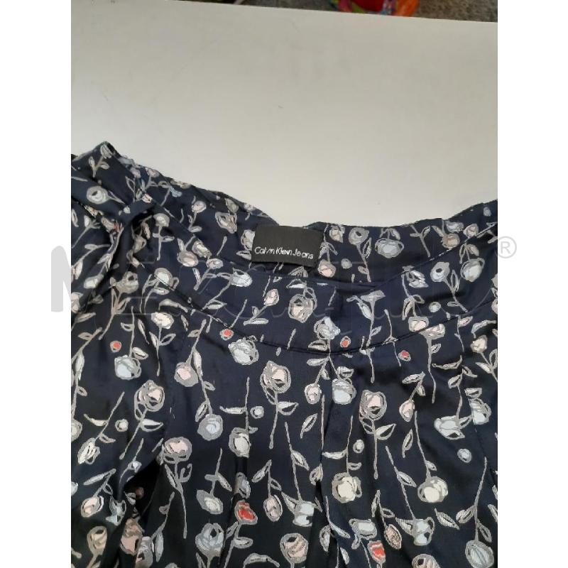 GONNA CALVINKLEIN BLU FIORI GR RS | Mercatino dell'Usato Roma rebibbia 2