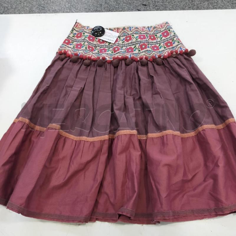 GONNA PINKO VINT MARRONE/BORDEAUX PALLINI-CUCITURE S | Mercatino dell'Usato Roma rebibbia 1