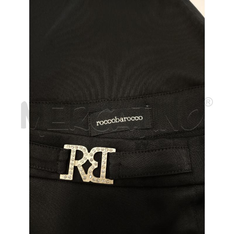 GONNA ROOCCOBAROCCO  NERA FIBBIA LOGO CROMO STRASS | Mercatino dell'Usato Roma rebibbia 4
