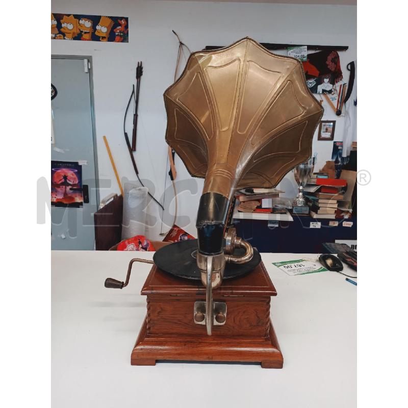 GRAMMOFONO HIS MASTER'S VOICE LEGNO CHIARO FUNZIONANTE | Mercatino dell'Usato Roma rebibbia 2