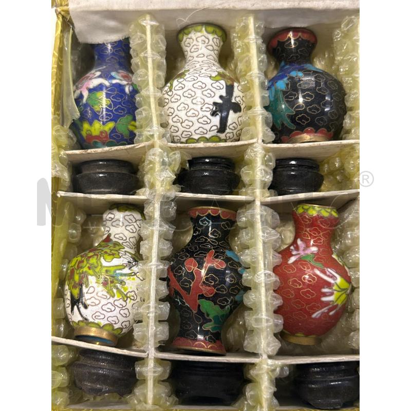 GRUPPO VASETTI CLOISONNE  | Mercatino dell'Usato Roma rebibbia 2