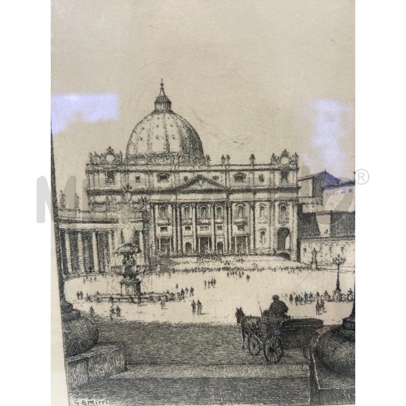 INCISIONE B/N SA PIETRO C CROMO | Mercatino dell'Usato Roma rebibbia 2