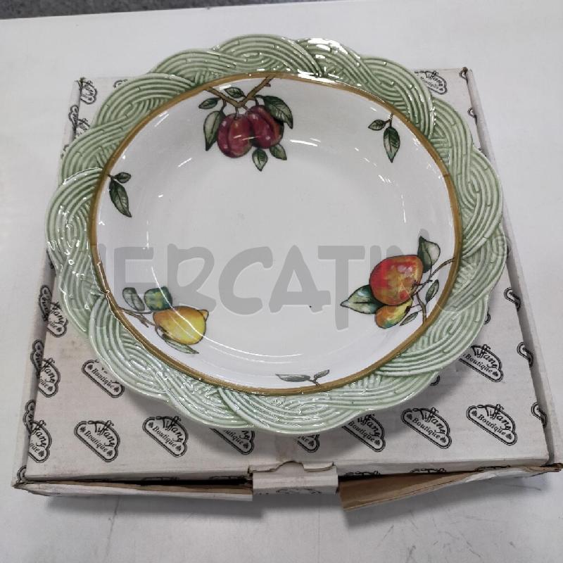 INSALATIERA GRANDE TIFFANI BOUTIQUE B VERDE LIMONI | Mercatino dell'Usato Roma rebibbia 1
