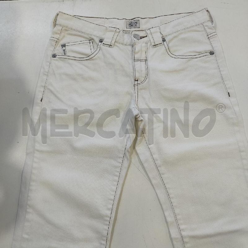 JEANS ARMANI JUNIOR BIANCHI TG12A | Mercatino dell'Usato Roma rebibbia 1