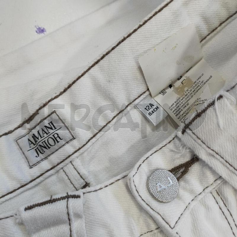 JEANS ARMANI JUNIOR BIANCHI TG12A | Mercatino dell'Usato Roma rebibbia 4