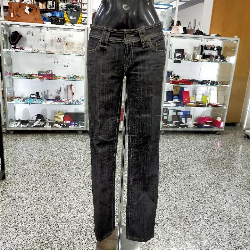 JEANS DONNA EFFETTI VITA BASSA LAVAGGIO SCURO TG42I | Mercatino dell'Usato Roma rebibbia 1