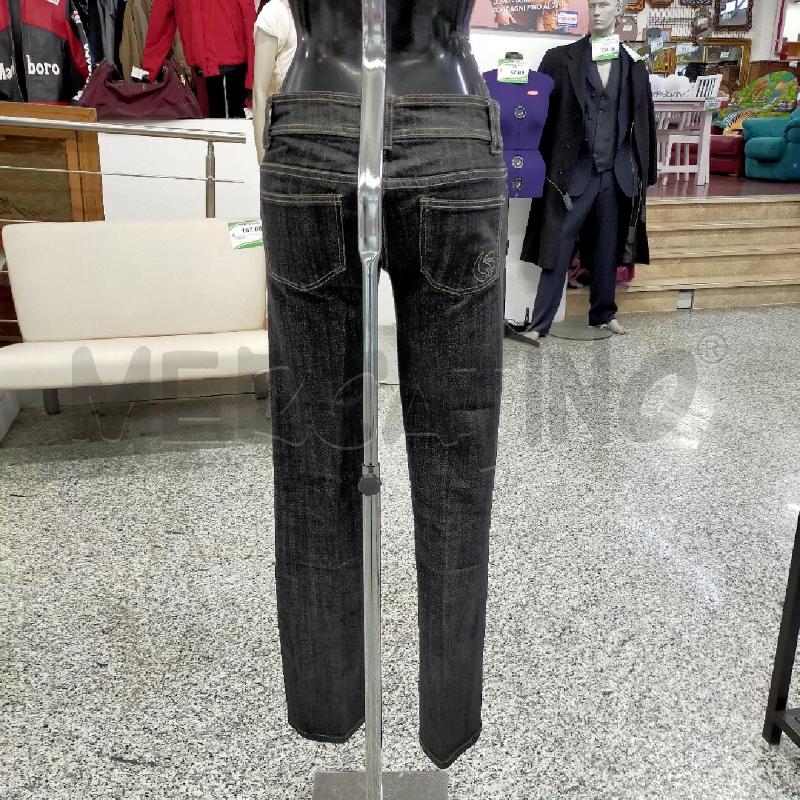 JEANS DONNA EFFETTI VITA BASSA LAVAGGIO SCURO TG42I | Mercatino dell'Usato Roma rebibbia 2