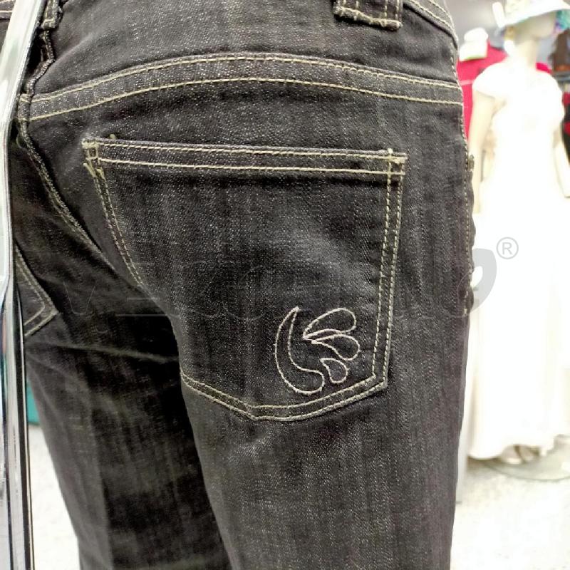JEANS DONNA EFFETTI VITA BASSA LAVAGGIO SCURO TG42I | Mercatino dell'Usato Roma rebibbia 3