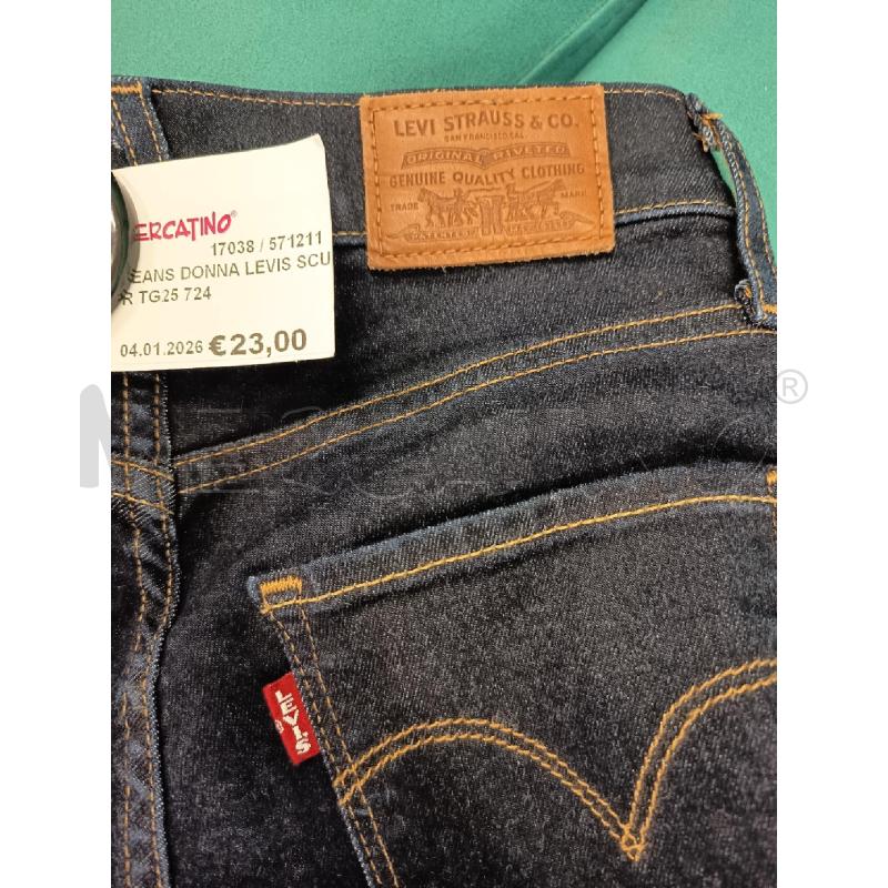 JEANS DONNA LEVIS SCUR TG25 724  | Mercatino dell'Usato Roma rebibbia 3