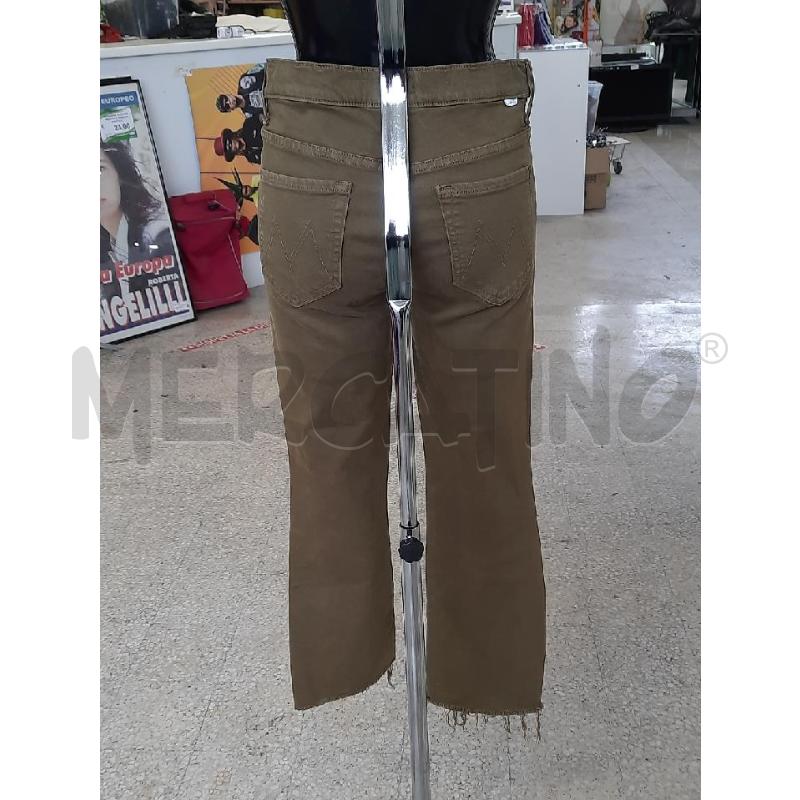 JEANS DONNA MOTHER VERDE MILITARE TOPPA FARFALLA | Mercatino dell'Usato Roma rebibbia 2
