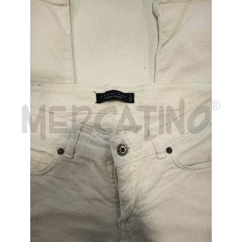 JEANS DONNA TWIN-SET BIANCO  | Mercatino dell'Usato Roma rebibbia 3