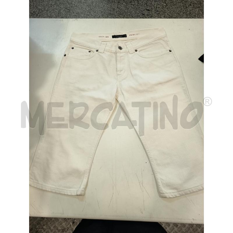 JEANS DONNA TWIN-SET BIANCO LOGO R INT | Mercatino dell'Usato Roma rebibbia 1