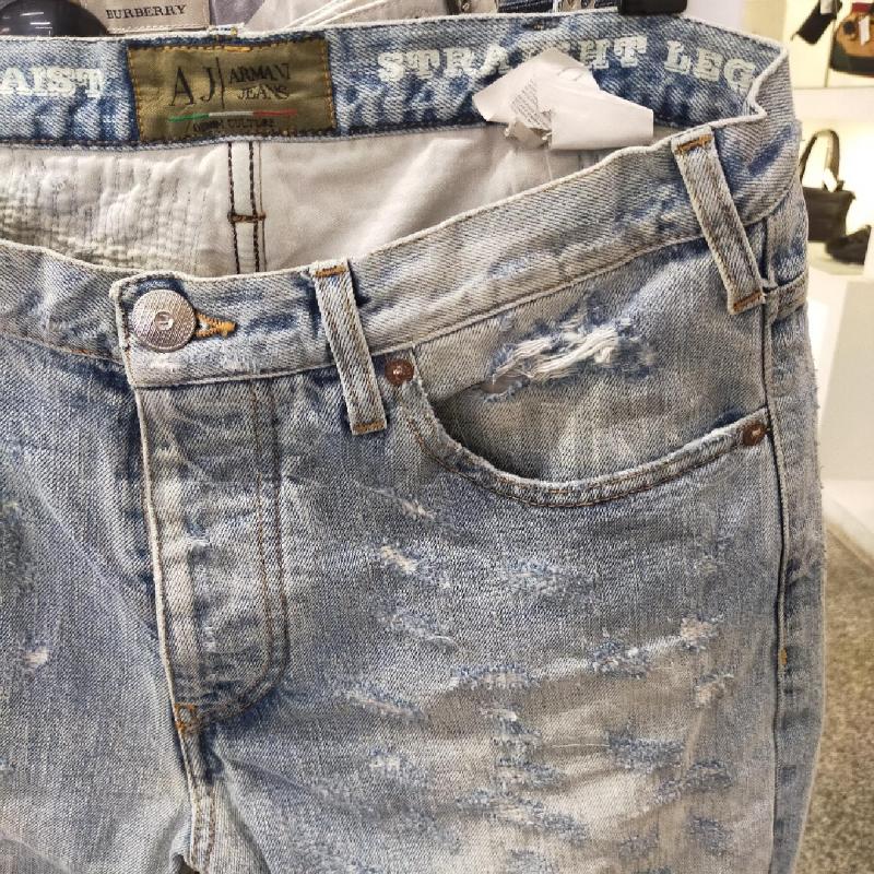 JEANS UOMO ARMANI JEANS CHIARI STRAPPI FINTI | Mercatino dell'Usato Roma rebibbia 2