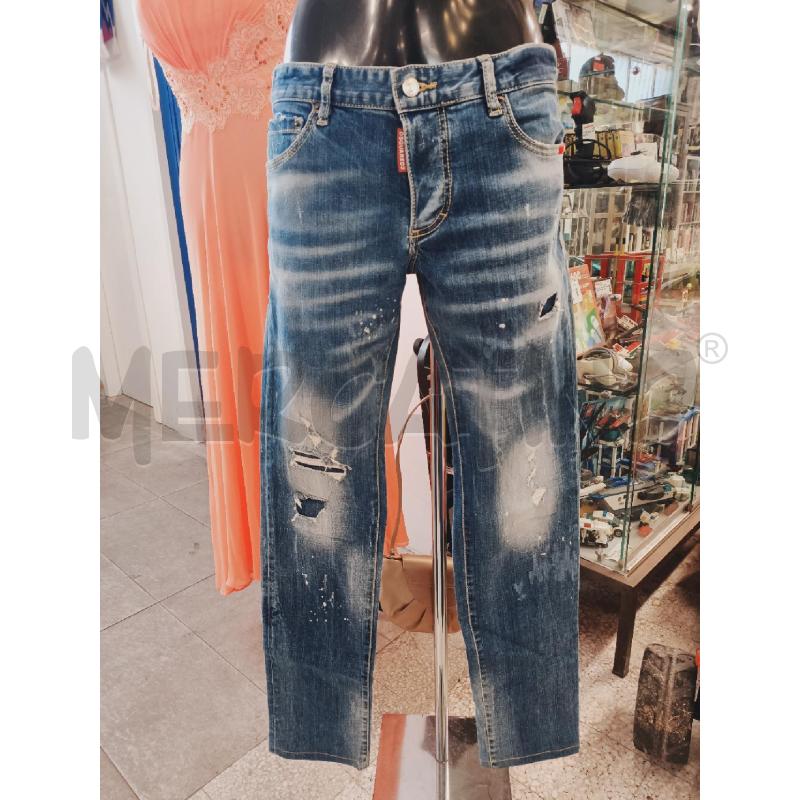 JEANS UOMO DSQUARED2 SCRITTA TASCA 35 | Mercatino dell'Usato Roma rebibbia 1