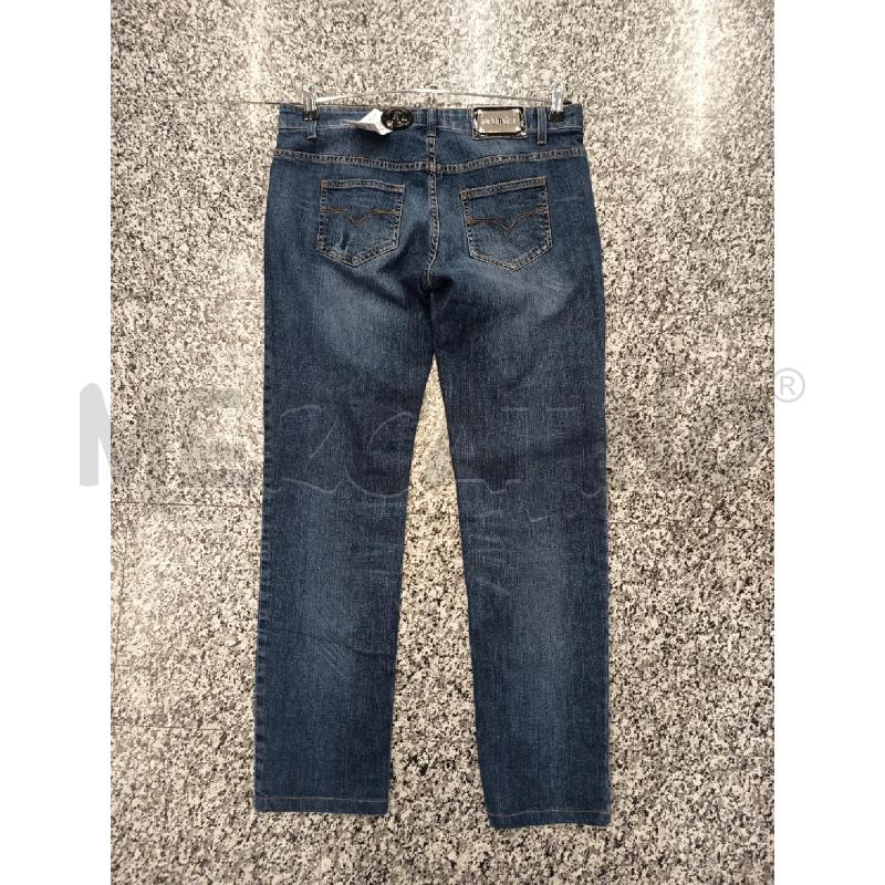 JEANS UOMO VERSACE VJC LAVAGGIO SCURO CUCITURE MARRONCINO | Mercatino dell'Usato Roma rebibbia 2