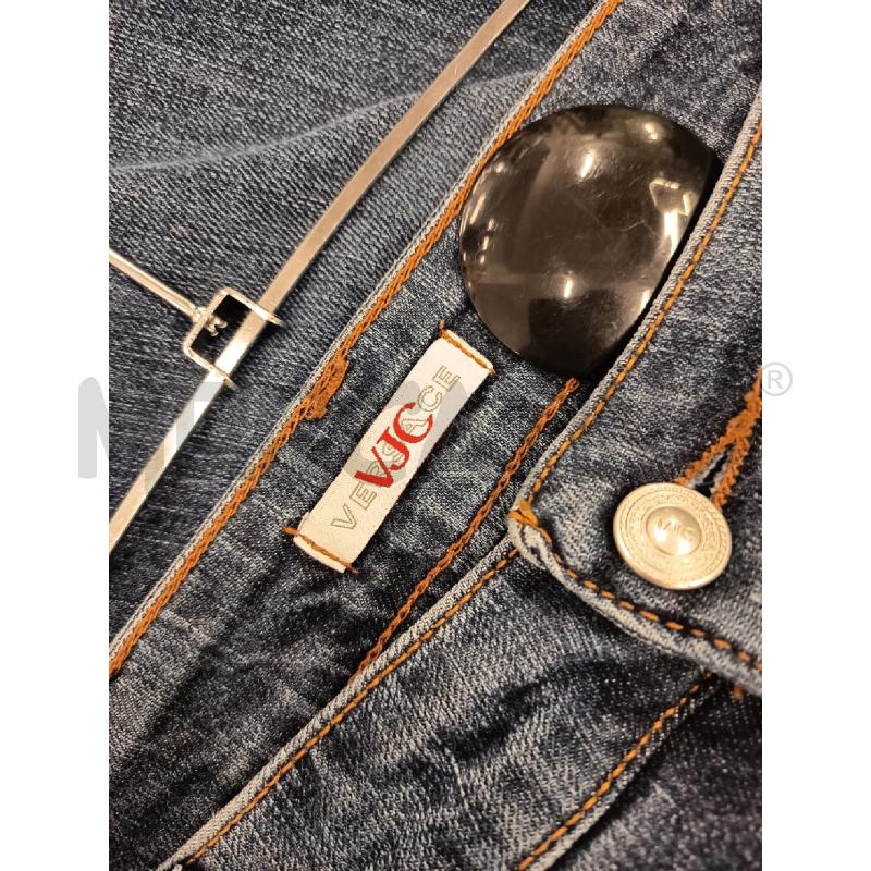JEANS UOMO VERSACE VJC LAVAGGIO SCURO CUCITURE MARRONCINO | Mercatino dell'Usato Roma rebibbia 4