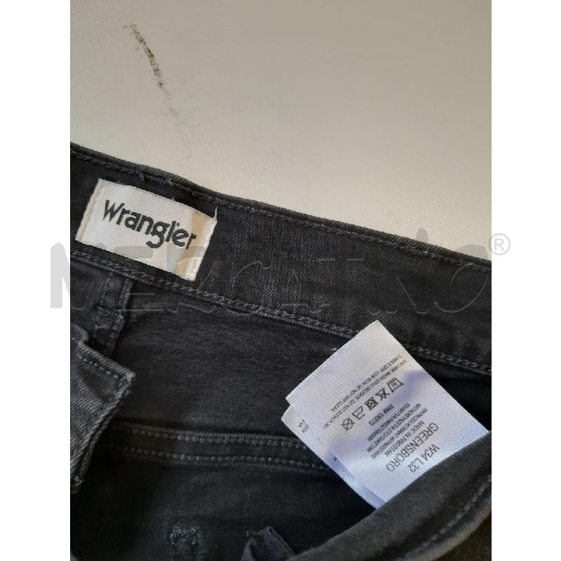 JEANS UOMO WRANGLER NERI | Mercatino dell'Usato Roma rebibbia 3