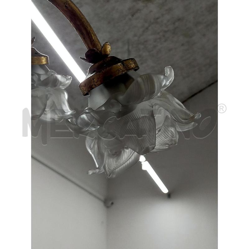LAMPADARIO DORATO 8 COPPE SAT DA RIV | Mercatino dell'Usato Roma rebibbia 5