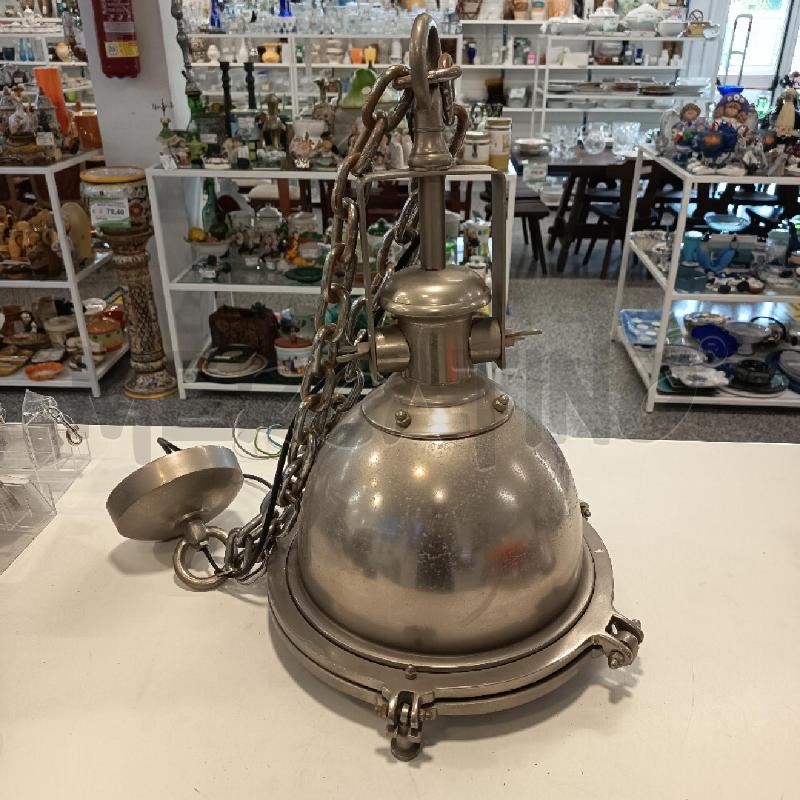 LAMPADARIO STILE INDUSTRIALE CROMO DA RIV | Mercatino dell'Usato Roma rebibbia 1