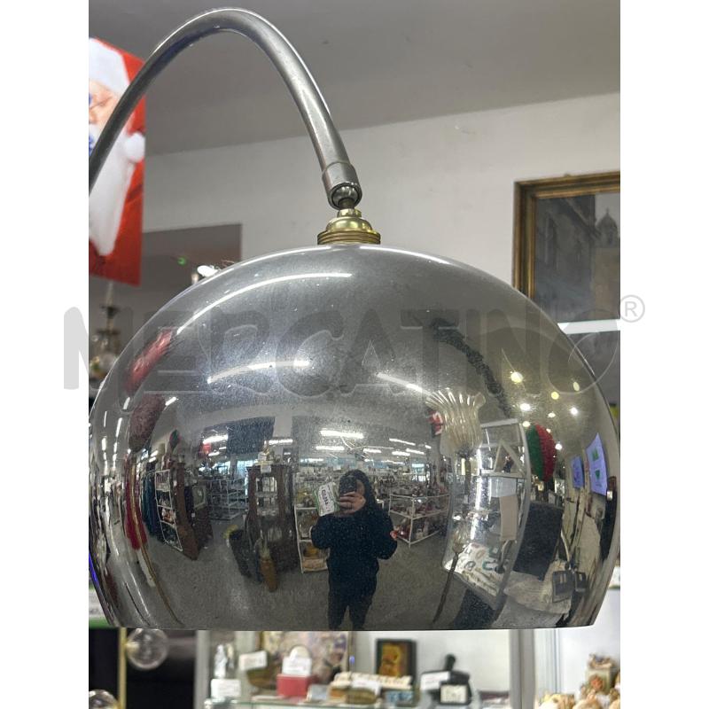LAMPADA AD ARCO CROMO B MARMO | Mercatino dell'Usato Roma rebibbia 2