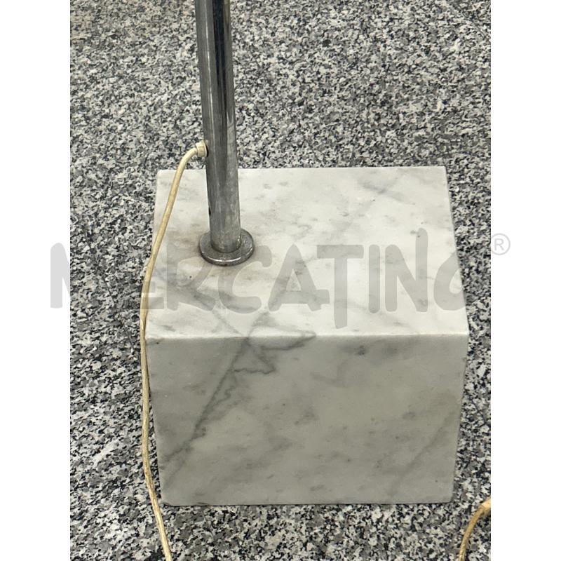 LAMPADA AD ARCO CROMO B MARMO | Mercatino dell'Usato Roma rebibbia 3