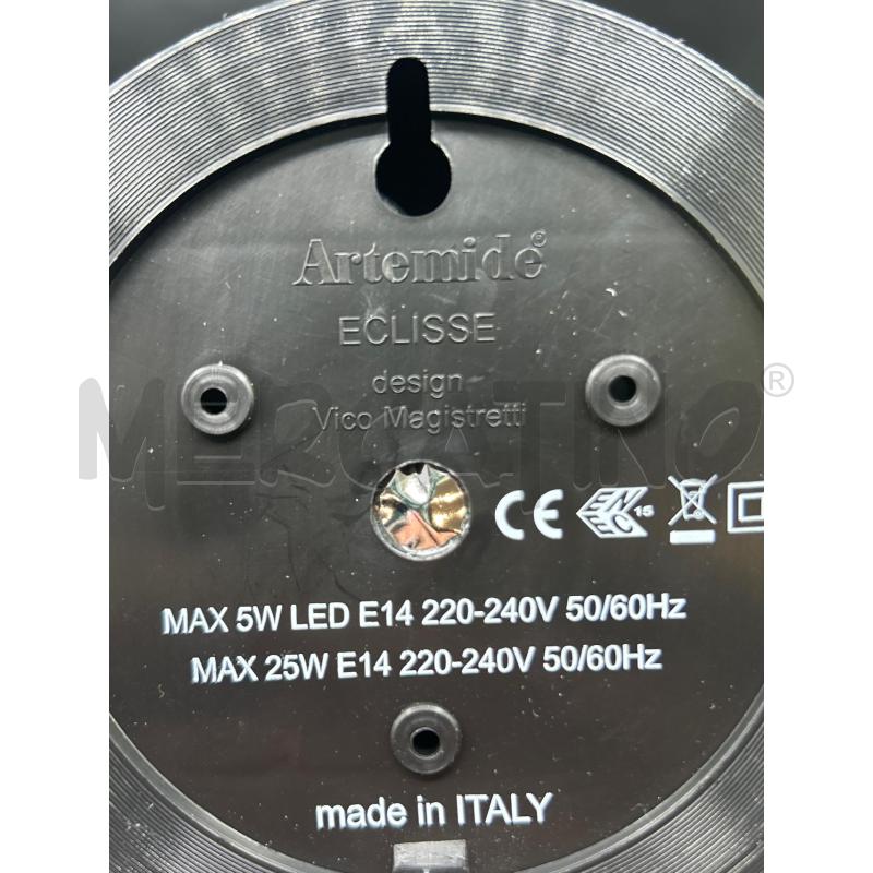 LAMPADA ARTEMIDE ECLISSE GIALLA | Mercatino dell'Usato Roma rebibbia 2
