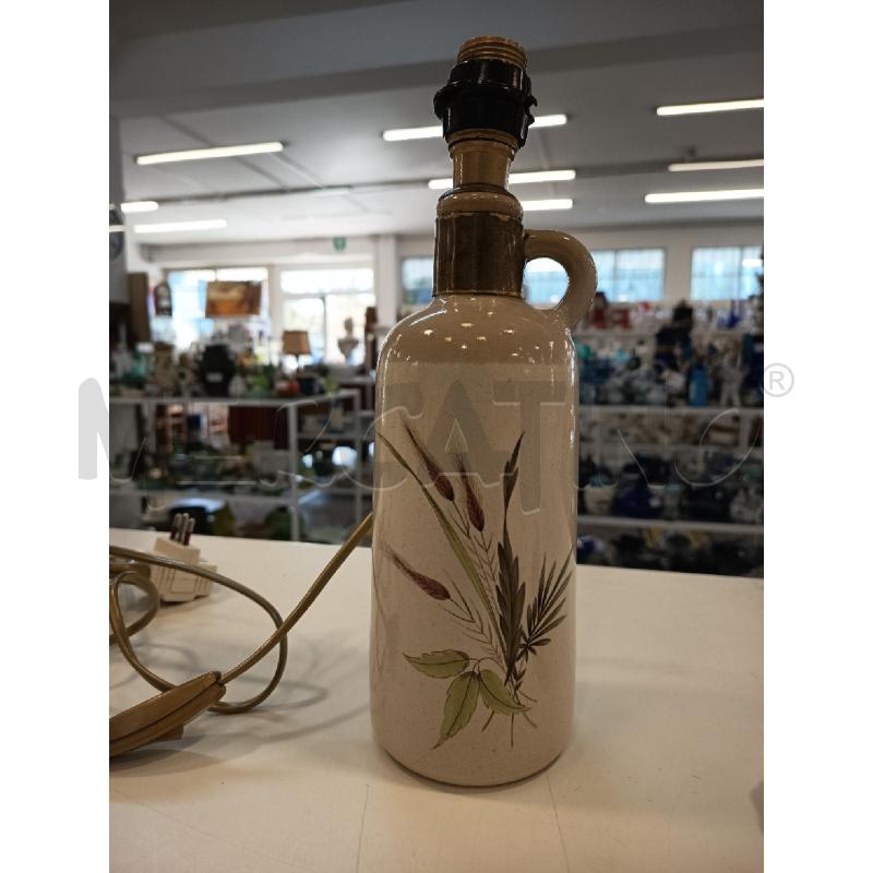LAMPADA BOTTIGLIA CERAMICA FIORI | Mercatino dell'Usato Roma rebibbia 1