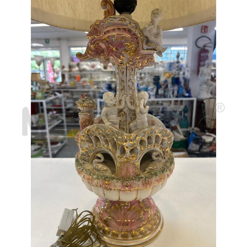 LAMPADA CERAMICA BENROSE COPPIA PUTTI SU BALCONE | Mercatino dell'Usato Roma rebibbia 2