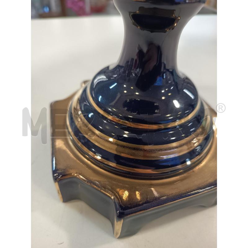 LAMPADA CERAM BLU FIORI DEC DOR MAS | Mercatino dell'Usato Roma rebibbia 4