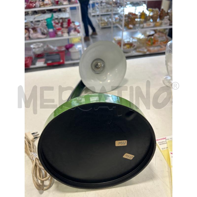 LAMPADA DA SCRIVANIA VERDE STELO CROMO ALLUNGABILE | Mercatino dell'Usato Roma rebibbia 3