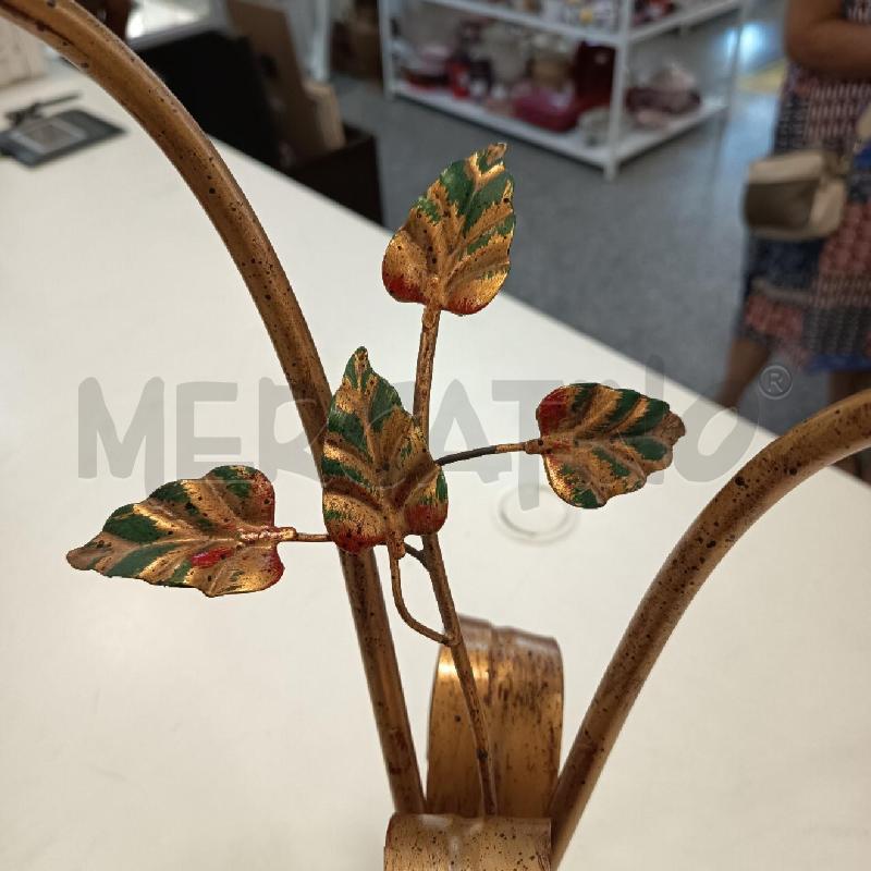 LAMPADA DOR FOGLIE 2 LUCI  | Mercatino dell'Usato Roma rebibbia 2