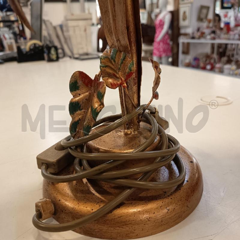 LAMPADA DOR FOGLIE 2 LUCI  | Mercatino dell'Usato Roma rebibbia 3