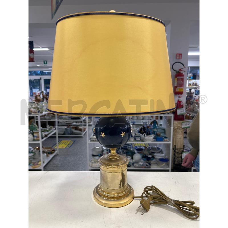 LAMPADA LAUDARTE SFERA BLU STELLE B MDORATA C OVALE | Mercatino dell'Usato Roma rebibbia 1