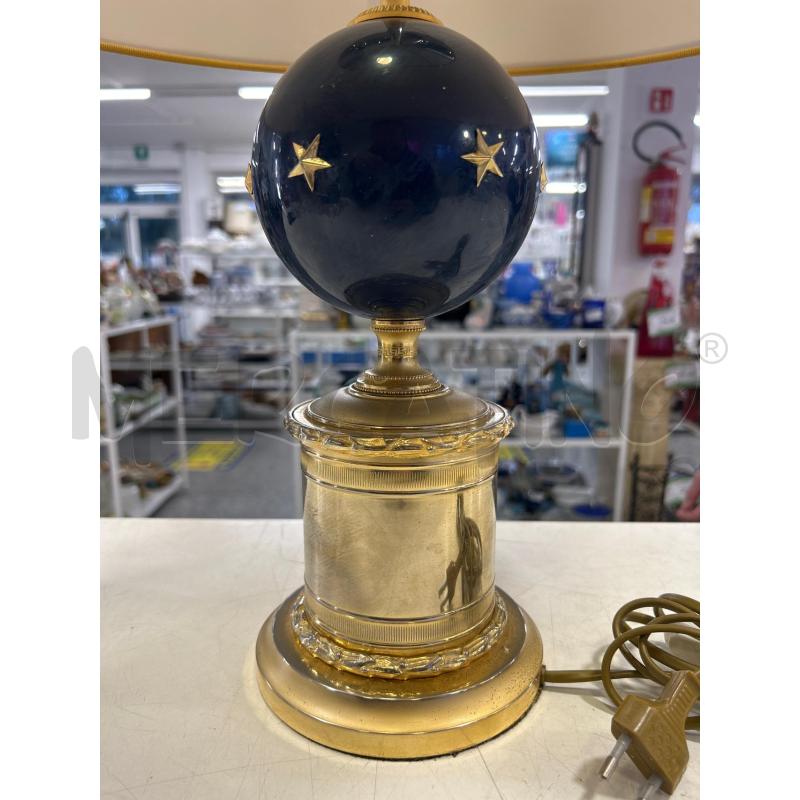 LAMPADA LAUDARTE SFERA BLU STELLE B MDORATA C OVALE | Mercatino dell'Usato Roma rebibbia 2