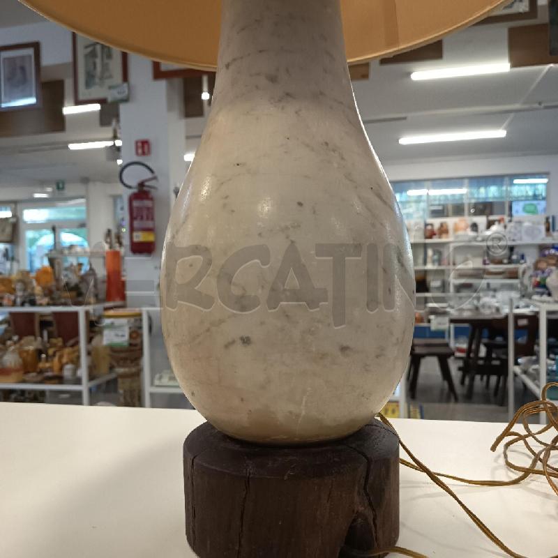 LAMPADA MARMO PERA B LEGNO | Mercatino dell'Usato Roma rebibbia 2
