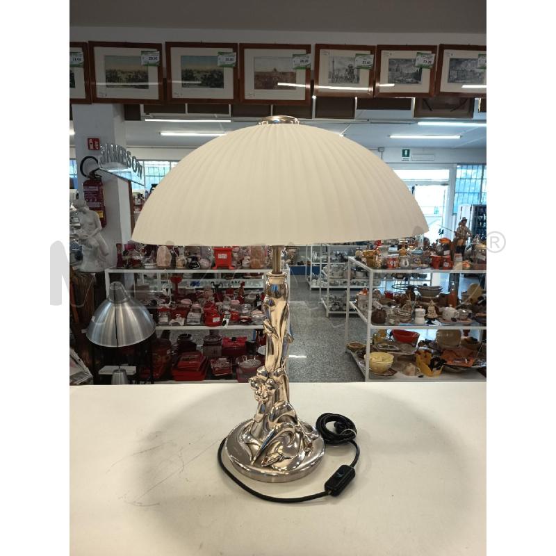 LAMPADA OTTAVIANI CROMO CAPPELLO VETRO SATINATO  | Mercatino dell'Usato Roma rebibbia 1