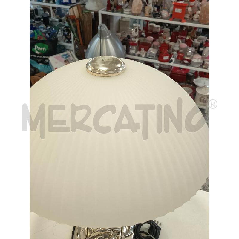 LAMPADA OTTAVIANI CROMO CAPPELLO VETRO SATINATO  | Mercatino dell'Usato Roma rebibbia 4
