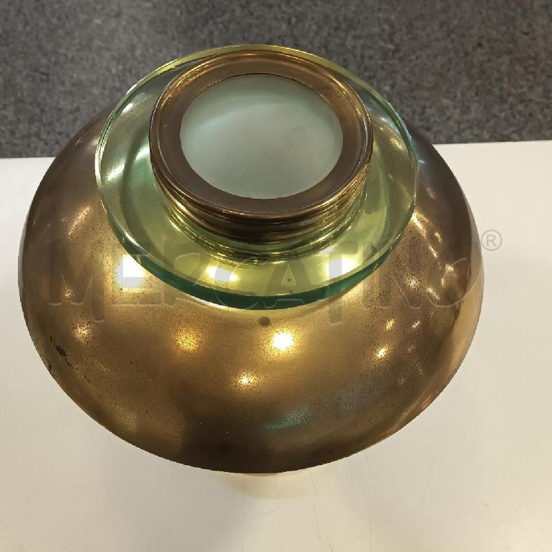 LAMPADA OTTONE VETRO ART DECÒ ANNI 30 DA RIV | Mercatino dell'Usato Roma rebibbia 2