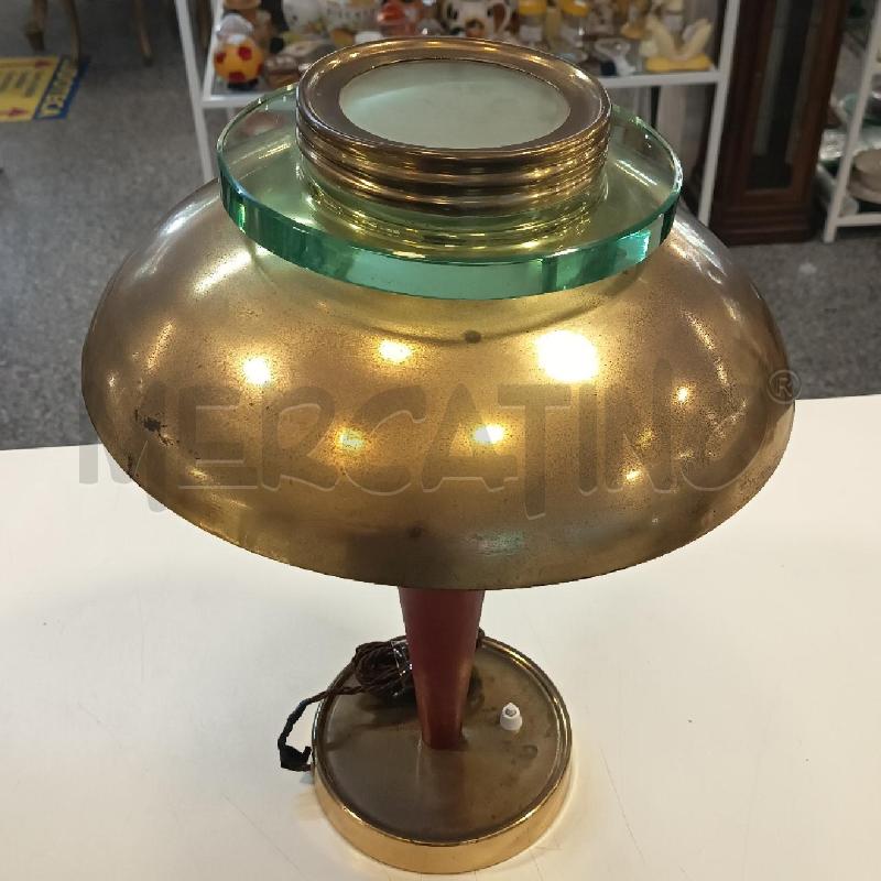 LAMPADA OTTONE VETRO ART DECÒ ANNI 30 DA RIV | Mercatino dell'Usato Roma rebibbia 3