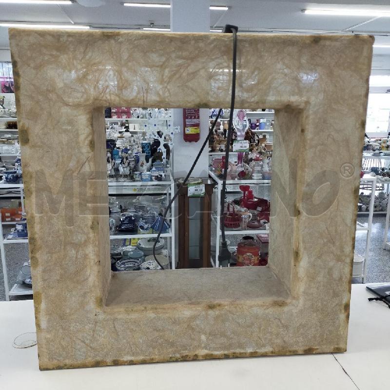 LAMPADA QUADRATA STOFFA VENATA | Mercatino dell'Usato Roma rebibbia 1