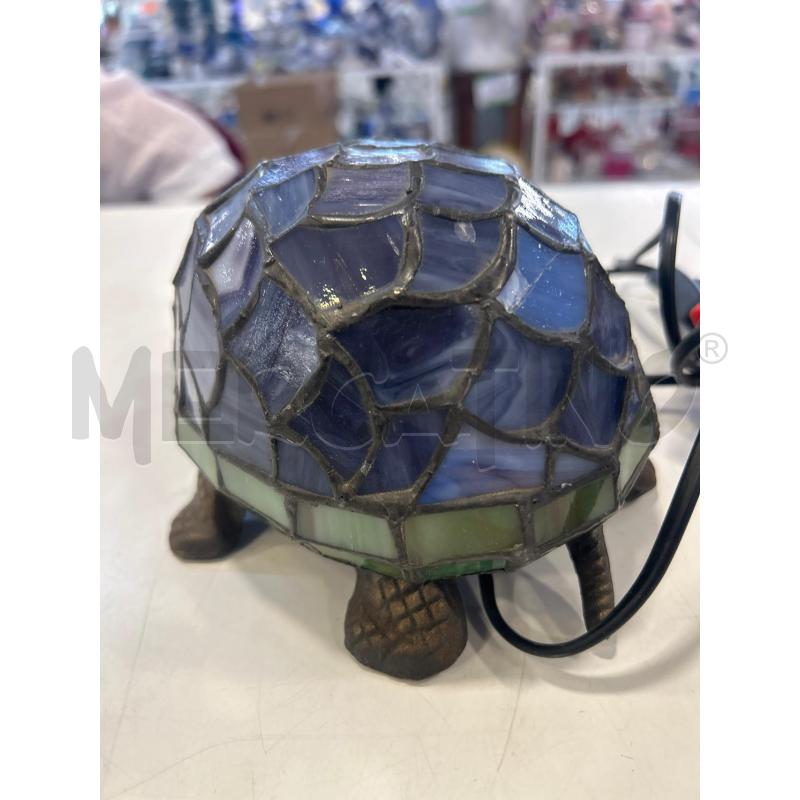 LAMPADA TARTARUGA MET VETRO VIOLA VERDE DA RIV | Mercatino dell'Usato Roma rebibbia 2