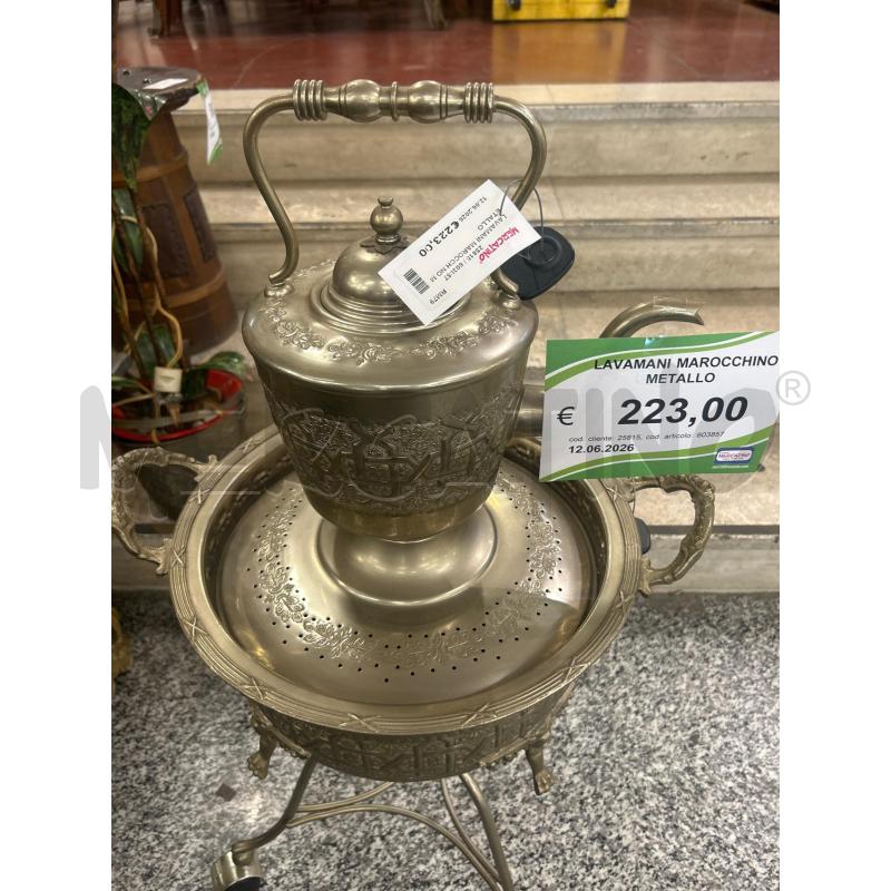 LAVAMANI MAROCCHINO METALLO | Mercatino dell'Usato Roma rebibbia 2