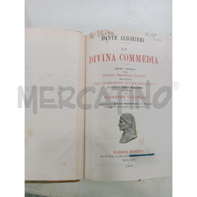 LA DIVINA COMMEDIA 1929 DA RIV | Mercatino dell'Usato Roma rebibbia 3