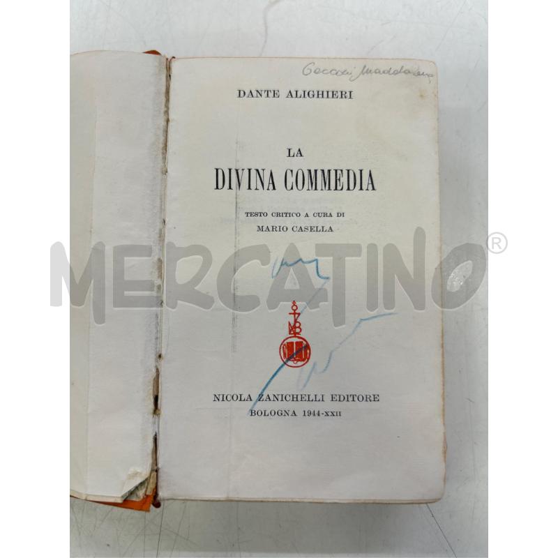 LA DIVINA COMMEDIA 1944 | Mercatino dell'Usato Roma rebibbia 2